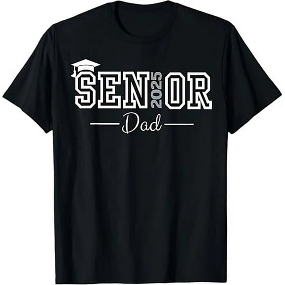 DOPASHIRT Cute Heart Graduate Proud Dad Senior Of 2025 Class T-Shirt Unisex S-5XL Hot Trending Shirt, Vintage Birthday Gift