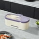 thumbnail image 4 of Organizador de Especias, Tarro de Vidrio de 3 Compartimentos con Tapa y Cuchara, Especiero de Cocina, Aceitera Doméstica, Caja de Condimentos Msg, Especiero Morado, 4 of 6