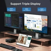 Mini PC with AMD Ryzen 7 8845HS, Upto 5.1GHz, Desktop Computer with 32G DDR5, 512G PCIE4.0 SSD, Windows 11 Pro, HDMI/USB-C, 4K Triple Display, Radeon 780M Graphics, 2.5Gbps LAN, WiFi6E, VESA
