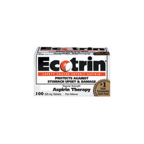 Ecotrin 325 Mg Safety Coated Enteric Aspirin Regular Strength Tablets