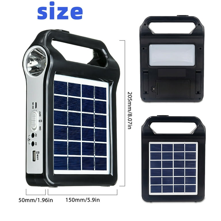 DFITO Portable Solar Generator, 8000mAh USB Power Station for Camping,  Emergency Backup, Lightweight Design - Walmart.com