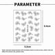 thumbnail image 2 of 6 Pcs Nail Water Transfer Nail Paste Flowers And Plants Art Decals Nail Decoration Accessories, 2 of 5