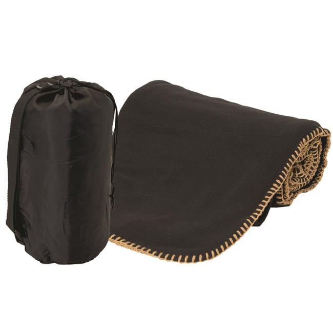 Fleece Blanket in a Bag Black