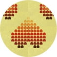 thumbnail image 1 of Ahgly Company Machine Washable Indoor Round Transitional Orange Area Rugs, 7' Round, 1 of 7