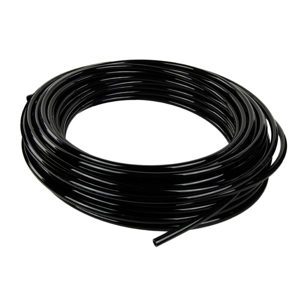 Hard Bendable Opaque Black Nylon Tubing for Air and Water Applications Inner Diameter 0.106 Outer Diameter 5/32-25 ft 