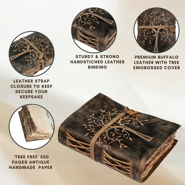 Large Leather Tree Of Life Journal Notebook Diary Sketchbook Planner  Organizer