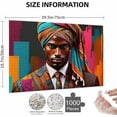 thumbnail image 2 of Jigsaw Puzzle For Adults 1000 Pieces African Black Man American Princes Formation Wooden Games Art Unique Gift Family Friend Home Decor Funny Wall Puzzles, 2 of 10
