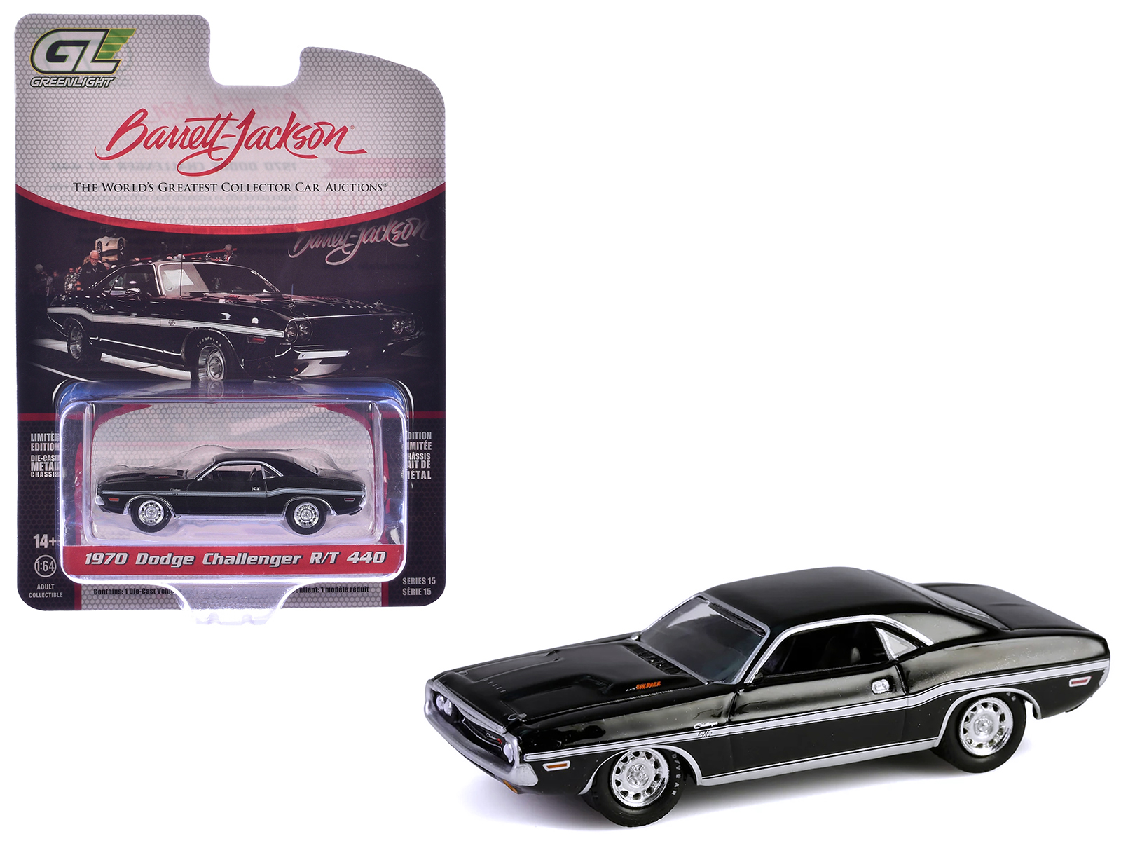 Greenlight Modello Auto Pressofusa 1/64, 1970 Dodge Challenger R/T Gialla, Auto Di Gibbs, Serie TV NCIS, Collezionismo