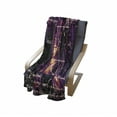 thumbnail image 4 of Geometry Soft Flannel Fleece Throw Blanket, Vitruvian Man with Occult Themes Secret of the Universe Graphic, Cozy Plush for Indoor and Outdoor Use, 70" x 90", Purple, by Ambesonne, 4 of 6