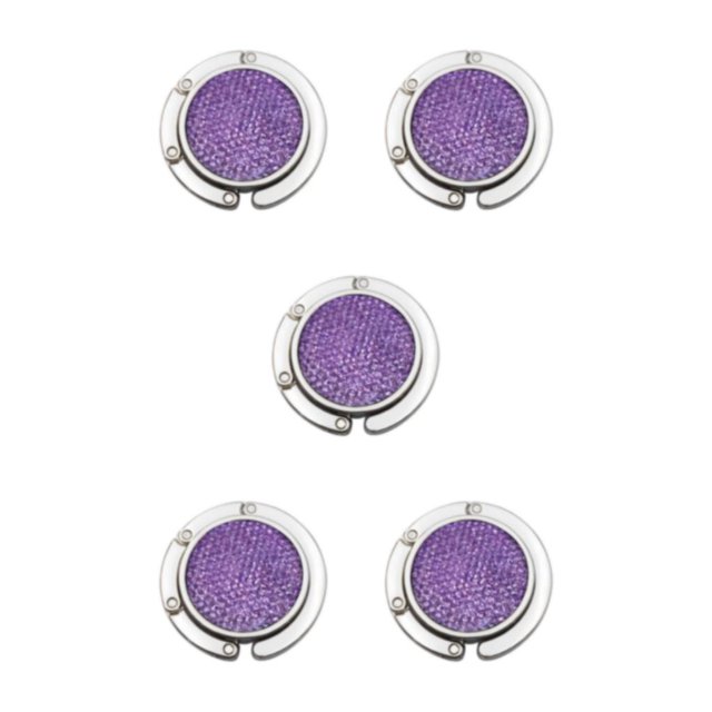 Ounissouiy Ganchos para bolsos para mesas Solución elegante y práctica para colgar bolsos en cualquier Simple purpel Type2 NO2