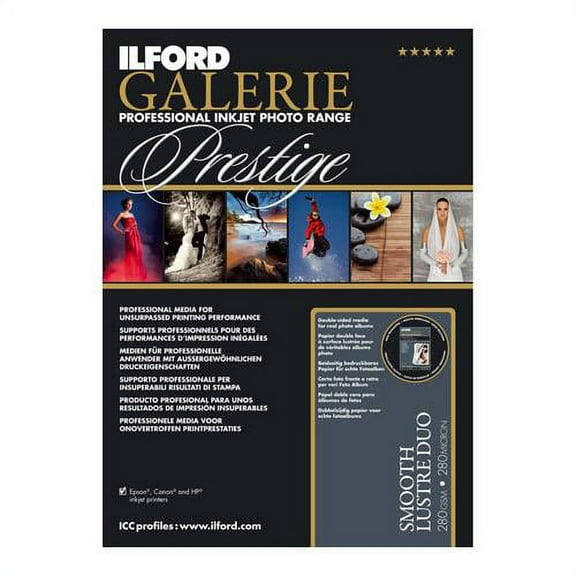 ILFORD 2001782 GALERIE Prestige Smooth Luster Duo - 8.5 x 11 Inches, 25 Sheets
