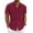 Wine Red, variant on COOFANDY Men's Linen Shirts Short Sleeve Casual Shirt Button Down Shirt for Men Beach Summer Wedding Shirt
