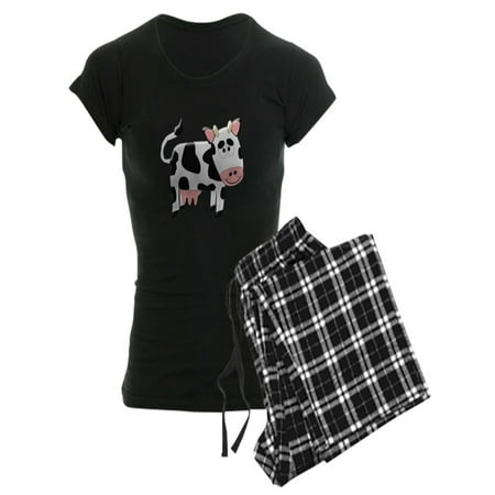 

CafePress - Black And White Cow Pajamas - Women s Dark Pajamas