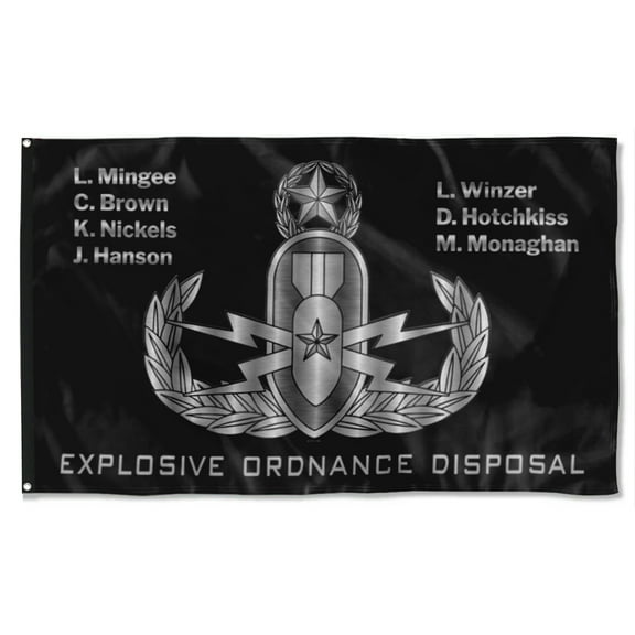 Cayyon Custom Eod Flag 3x5Feet Military Banner with 2 Brass Grommets