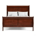 thumbnail image 4 of Furniture of America Arabella Wood 2-Piece Full Bedroom Set in Cherry, 4 of 20