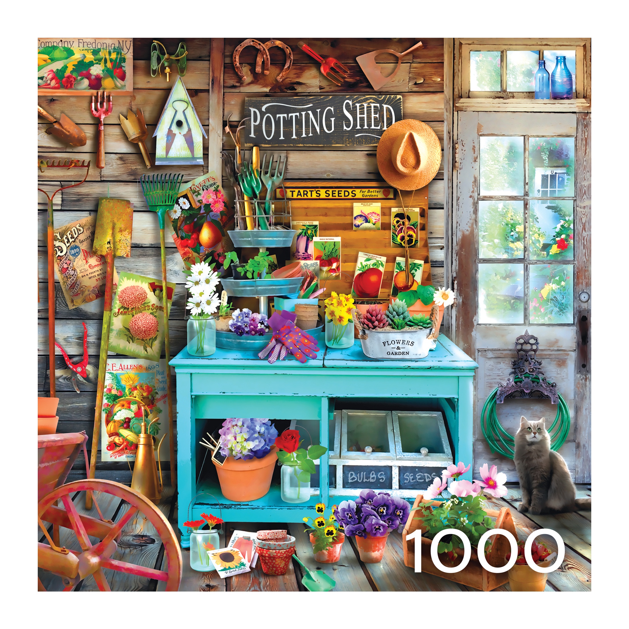 RoseArt - Favorite Places 1000-Piece - The Potting Shed - Adult Interlocking Puzzle