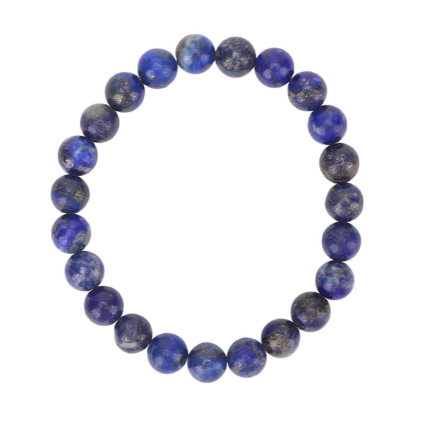 Pulsera de cuentas de 8 mm unisex para aliviar el estrés, jade, elástica, 23 cuentas, joyería curativa para yoga, meditación, color cian y dorado.