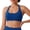 Dark Blue, variant on MVRLSH Sports Jelly Bras for Women Wide Strap Ribbed Medium Impact Padded Workout Gym Underwear Strapless Bra
