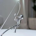 thumbnail image 6 of The Fisherman Balancing Sculpture, Fisherman - Kinetic Balancing Desk Toy Fishing Physics Sculptures, Kinetic Sculpture Fishing, Kinetic Fisher Man Sculptur e, Stress Relief Gift for Men&Women, 6 of 7