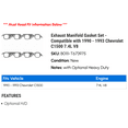 thumbnail image 2 of Exhaust Manifold Gasket Set - Compatible with 1990 - 1993 Chevy C1500 7.4L V8 1991 1992, 2 of 2