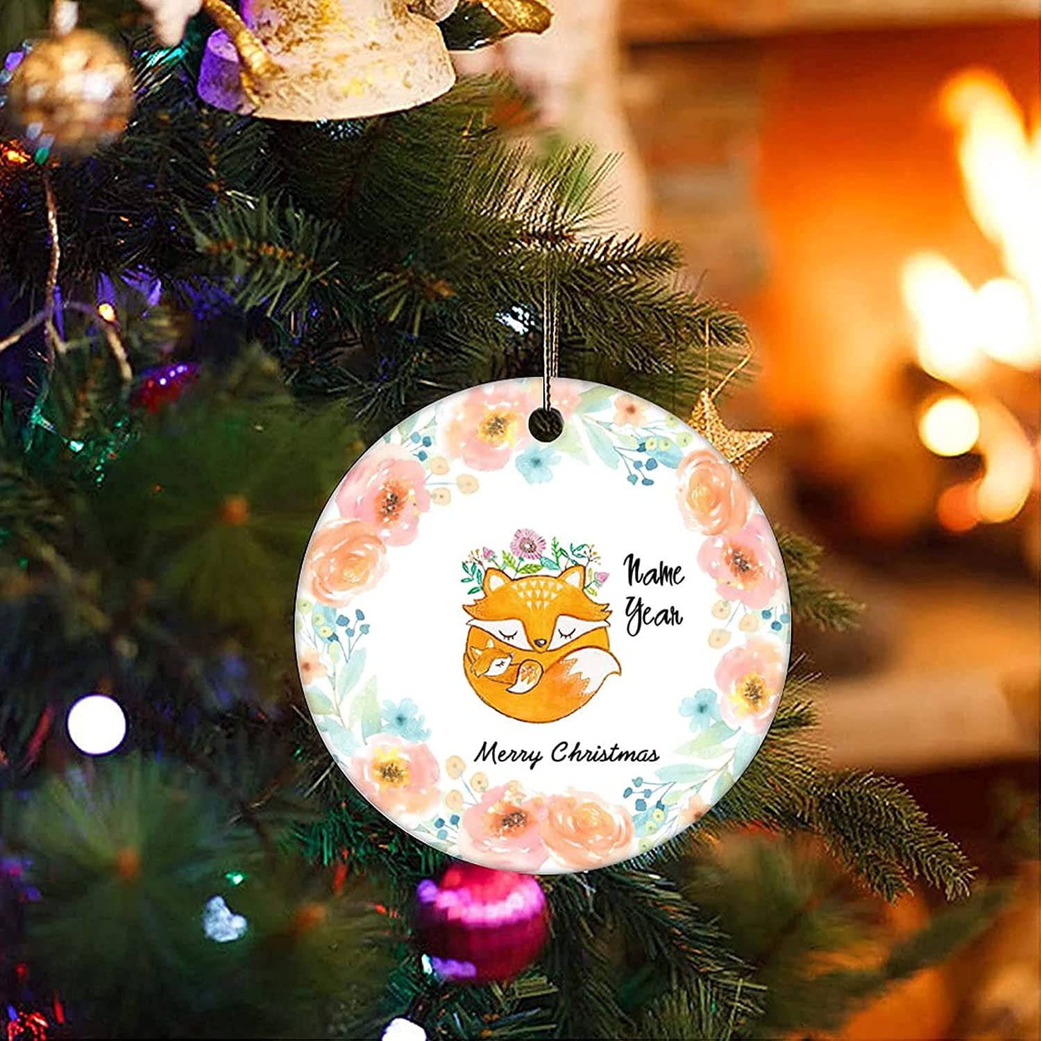 First Christmas As a Family Ceramic Ornaments First Baby Boy Keepsake
