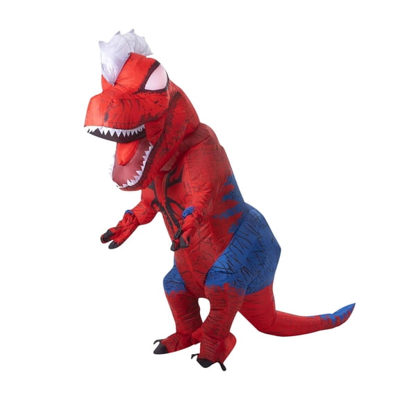 HTQWLP Halloween Superhero Spider-Rex Inflatable Costumes, 70.8" Adult Tyrannosaurus Rex Dinosaur Inflatable Halloween Costume Unisex Size, Halloween Party Fancy Dress up Performance Clothes, Red