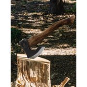 JXE JXO 15.7 Camping Hatchet – Bushcraft Hand Axe for Carving and Wood Chopping, Includes Leather Sheath for Easy Carry and Storage