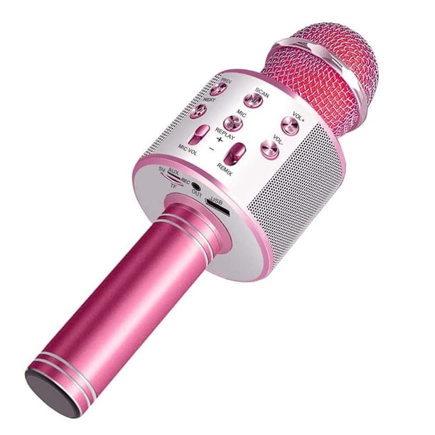 Microfono Color Rosa Micrófono Gadgets and Fun Karaoke Bluetooth Rosa metalico | Walmart en ...