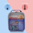 thumbnail image 2 of 9 Cans Small Insulated Lunch Bag, Mini Thermal Portable Cooler Lunch Box Tote with Dual Zipper Closure for Student Men and Women, Back to School, 2 of 7