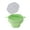 Cyan, variant on 1 Set Popcorn Bowl Food Grade Foldable Large Capacity Heat-resistant Silicone Popcorn Bucket with Lid Kitchen Supplies