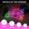 thumbnail image 4 of UPONRAY 777 Neon Signs, 13.8"*12.6" Dimmable & USB-Powered LED Neon Light, Stylish Wall Decor for Bedroom, Party, Game Room, Man Cave, Bar, 4 of 7