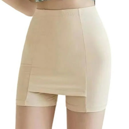 Wdfiry Women s High Waist Boyshorts Underwear Seamless Comfort Solid Color Tummy Control Boxer Briefs Stretchy Slim-fitting Hip Lift Panty