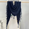 thumbnail image 4 of HuangHuanChen Shawl Wraps for Women Scarf Sweater Retro Solid Color Fringe Shawl Cardigan Cape Soft Knit Blanket Shoulder Tops Shawls and Wraps for Evening Dresses One Size, 4 of 7