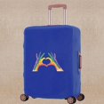 thumbnail image 1 of Luggage Cover Unisex Travel Scratch Resistant Accessory Suitcase Covers Apply To 18-32 Inch Color Print Trolley Protective Case 8Color010 M (22-25inch), 1 of 6