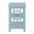 thumbnail image 4 of Convenience Concepts Table d'Appoint Town Square avec Étagères en Bois Bleu Mer, 4 of 7