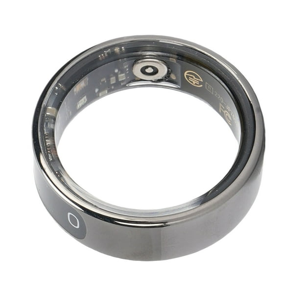 Smart Ring, Control Step Counting Smart Fitness Ring Stainless Steel for Business 8 ID: 17.7mm / 0.70in, Circumference: 55.5mm / 2.19in,9 ID: 18.9mm / 0.74in,