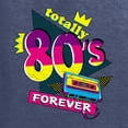 thumbnail image 2 of Totally 80's Forever Vintage Mens Long Sleeve Shirt, Vintage Heather Navy, XX-Large, 2 of 5