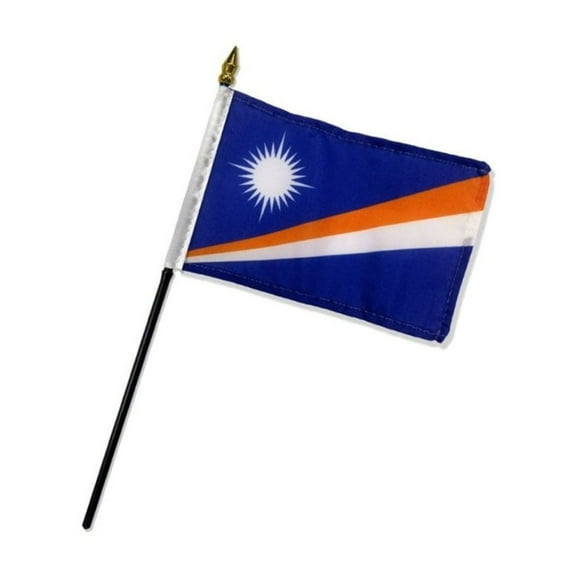 Marshall Islands 4x6in Stick Flag