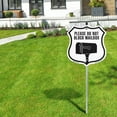 thumbnail image 5 of Please Do Not Block Mailbox (5 Pack) 12 inch X 12 inch Shield Shaped Commercial Grade Plastic Signs with Aluminum Mounting Stakes Weather Resistant Made in the USA, 5 of 8