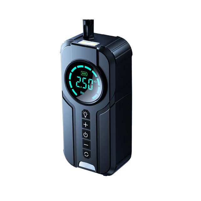 Riwesomey Compresor de bomba de aire de neumático de automóvil montado en 12V multifuncional para coche, inflador de alta presión potente Herramientas de reparación de automóviles