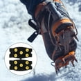 thumbnail image 6 of Oraceous Anti-Slip 5-Tooth Ice Cleats For Shoes Silicone Snow Grips Winter Walking Non-Slip Traction Cleats For Icy Roads Outdoor Shoe Covers, 6 of 10