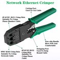 thumbnail image 2 of Kit de herramientas de red Gaobige para Cat5 Cat5e Cat6 con crimper y probador, 2 of 7