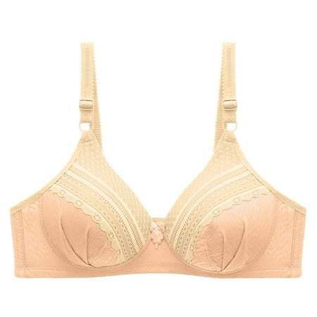 

TZNBGO Seamless Bras for Women Push Up Bras Backless Bra Minimizer Bras Non Wired Wireless Bra Women Bra No Rims Lace Comfortable Breathable Anti-exhaust Base Top Solid Underwear 127# No Steel Ri5096