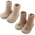 thumbnail image 3 of 2 pares de zapatos de calcetines antideslizantes para bebés y niñas, suela de goma para interiores, primeras zapatillas para caminar, 3 of 5