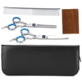 thumbnail image 2 of Dog Grooming Scissors Set, Lightweight Pet Cutting Scissors Kit Pet Grooming Trimmer Kit  For Combing Hair, 2 of 8