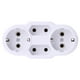 thumbnail image 2 of Adaptador Enchufes portátiles de la UE Convertidor de toma de corriente Adaptador de corriente para exteriores de 1 a 4 puertos Likrtyny Libre de BPA, 2 of 3
