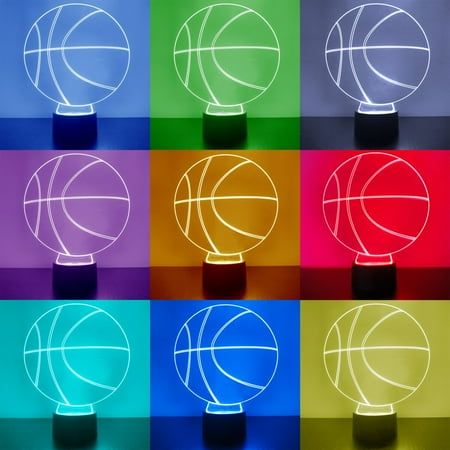 

Grizzlies LED Basketball Sports Fan Lamp Custom Made Night Light Personalized Free 16 Color Option Featuring Licensed Decal