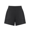 thumbnail image 6 of Sokhug High Waist Casual Athletic Shorts for Women Lightweight Loose with Pockets Daily Walking Silm Fit Solid Color Travel Outdoor Workout Shorts, 6 of 6