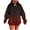 Wine#A-Gradient, variant on Oversized Trendy Hoodies for Women with Pocket Striped Long Sleeve Hooded Pullover Sweatshirt Fall Winter Tops (XL, Wine#A-Gradient)