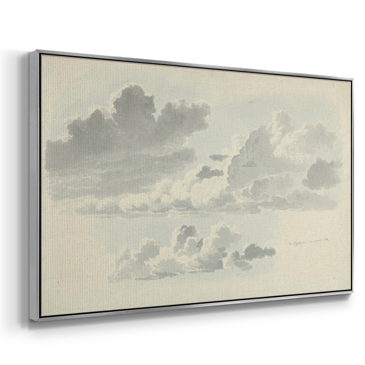 Vintage Landscape-CCCLXVIII By Wexford Home Framed in Silver Wood Gallery Wrapped Canvas 27 in. x 41 in.